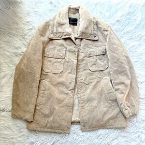 Vintage JCPenny Men’s Chore Utility Military Field Faux Fur Lined Tan 44 (L/XL)